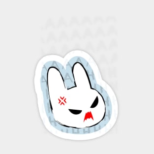 A Yelling Bun Sticker